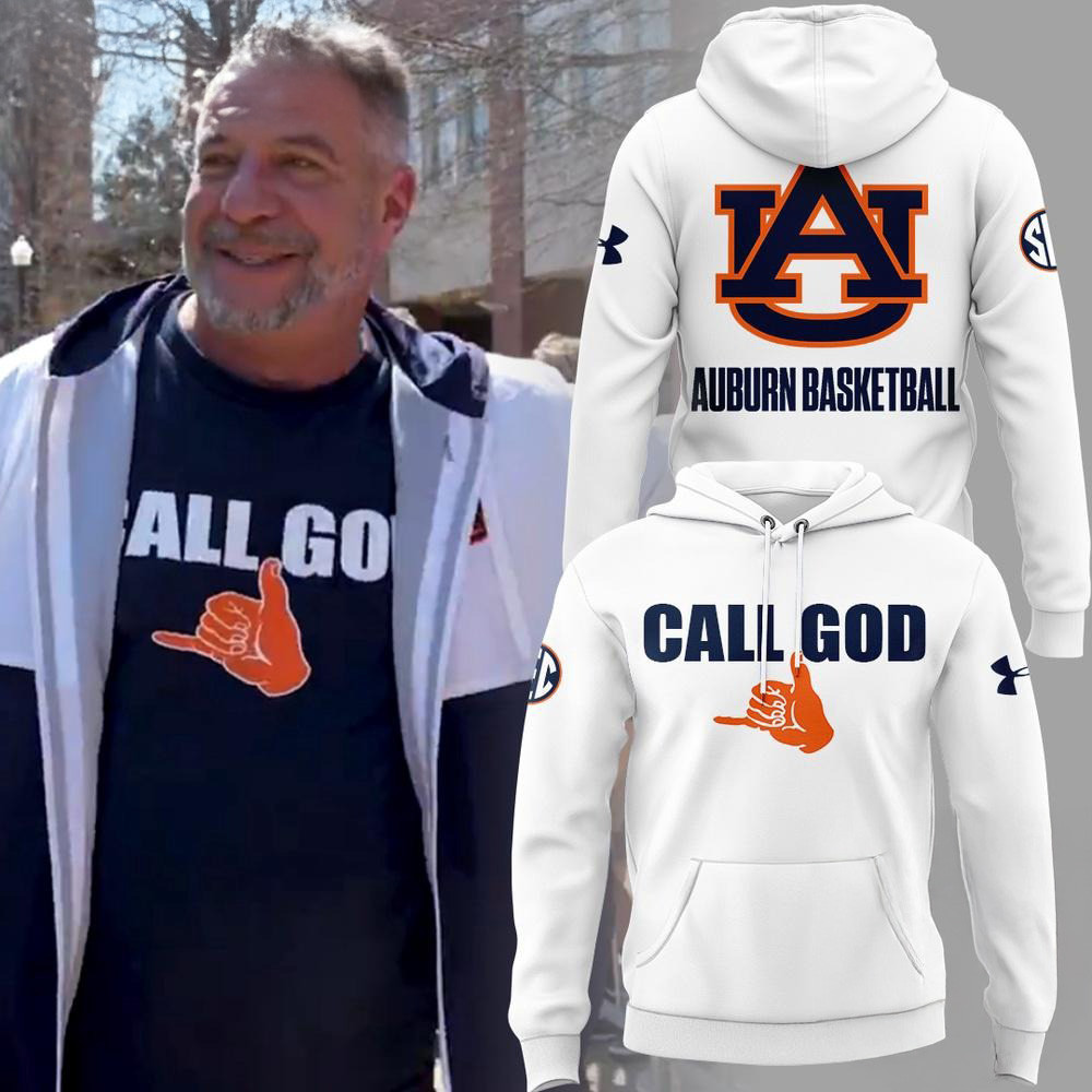 Auburn Tigers Basketball CALL GOD Hoodie Gift For Basketball Lover