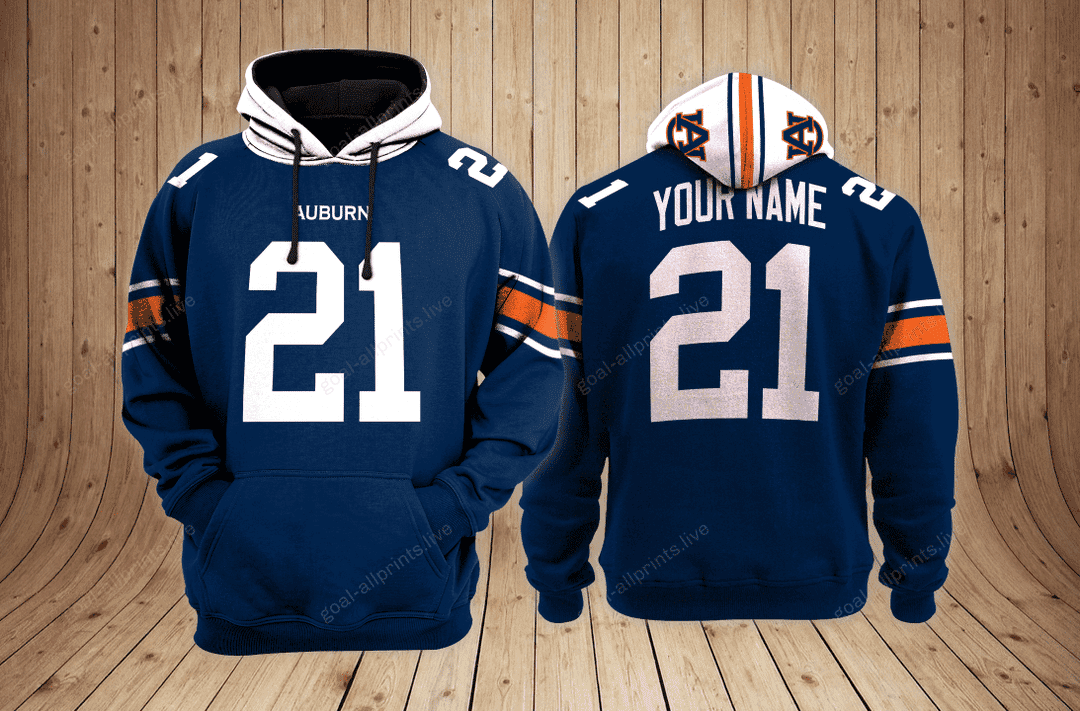 Auburn Tigers football NCAA Custom 3D Hoodie PT19132