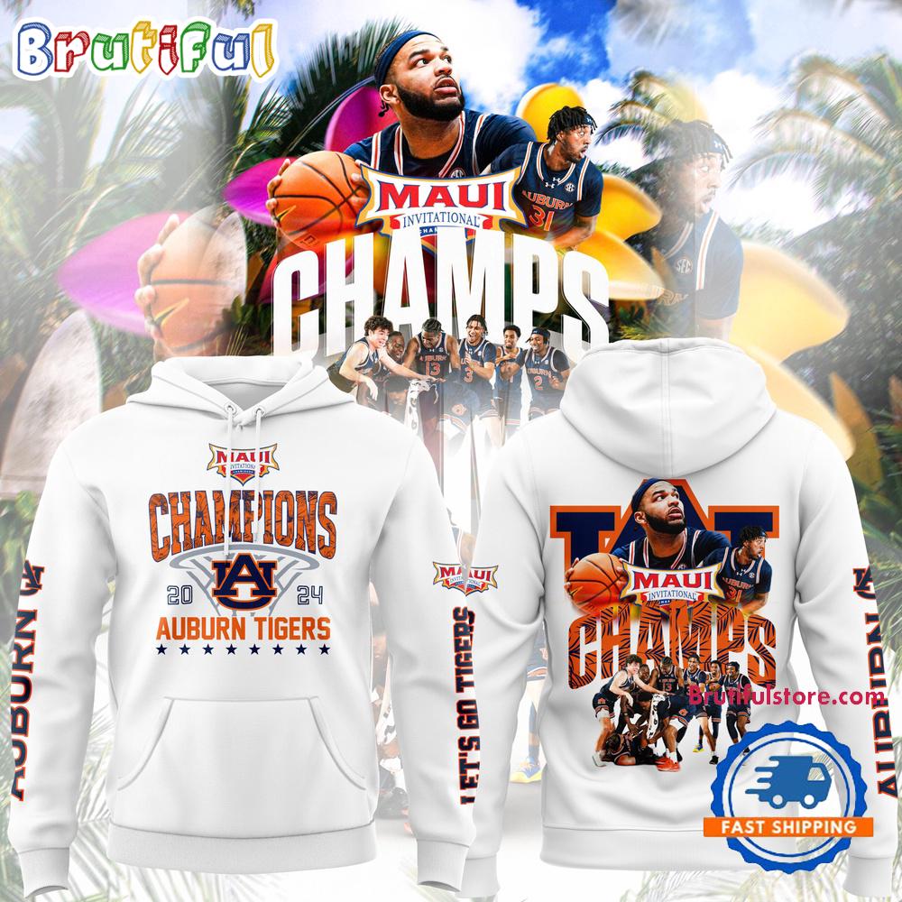 Auburn Tigers Mens Basketball 2024 Champions Limited Edition Hoodie