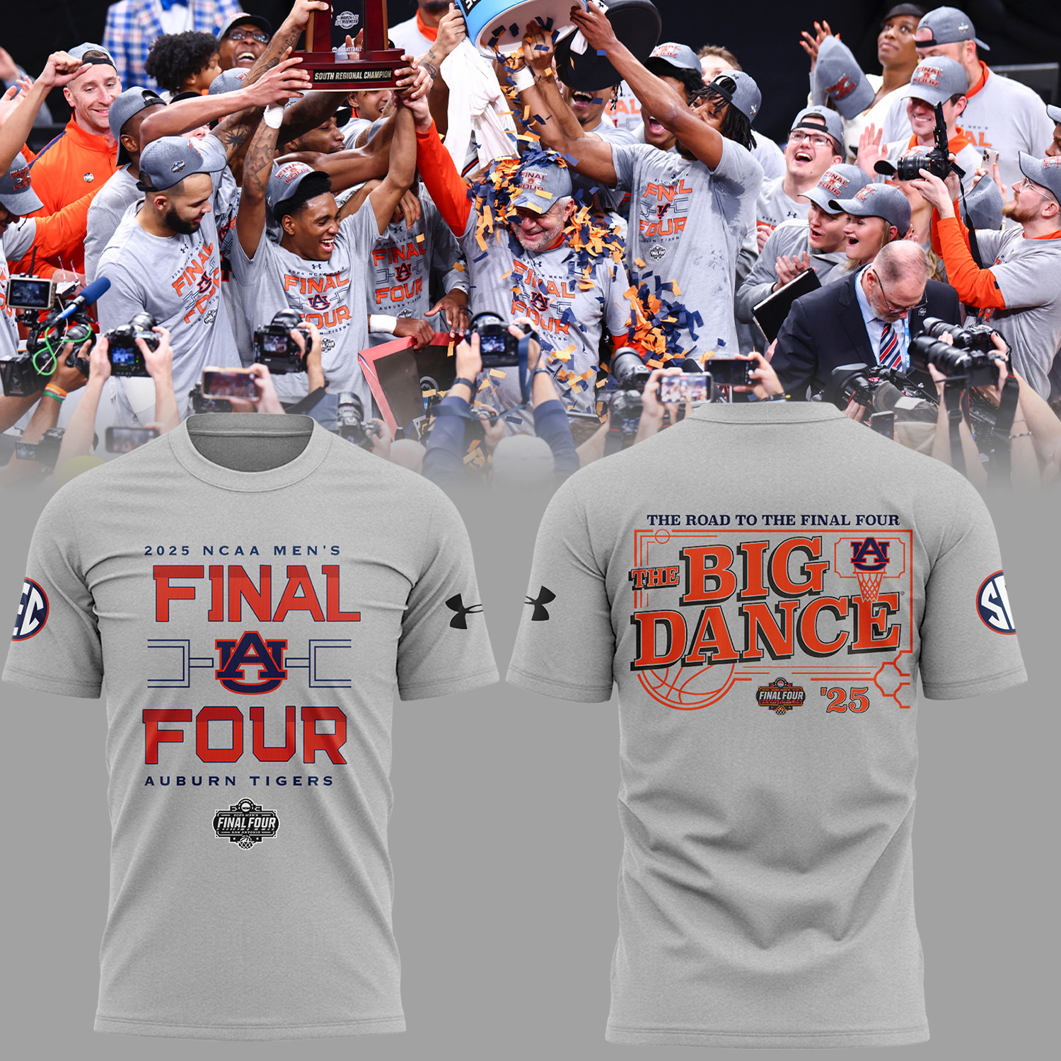 Auburn Tigers Mens Basketball 2025 Final Four Shirt Best Gifts For Basketball Lovers
