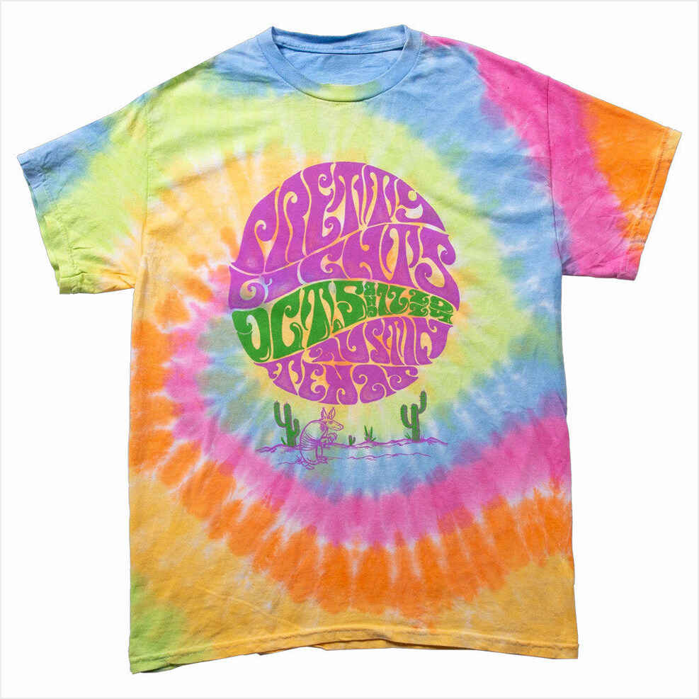 Austin TX Tie Dye T-Shirt Pretty Lights Merch Birthday Gifts For Friends Christmas Presents
