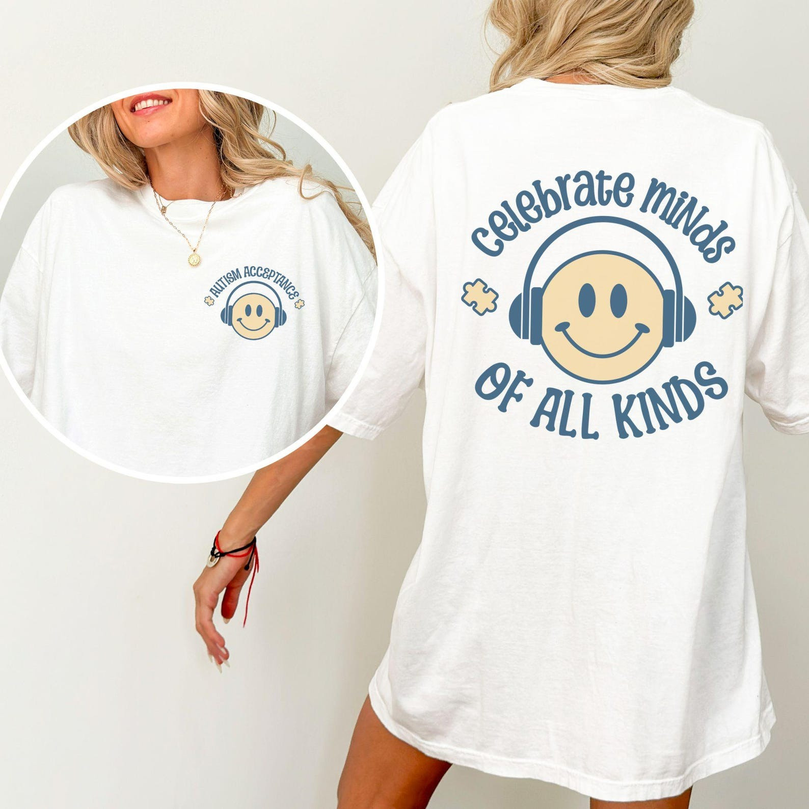 Autism Awareness T-Shirt Celebrate Minds Of All Kinds Perfect Gift for Autism Supporters