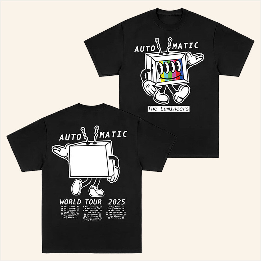 Automatic Tour Shirt The Lumineers Merch Presents For Boyfriend Birthday Gifts For Friends