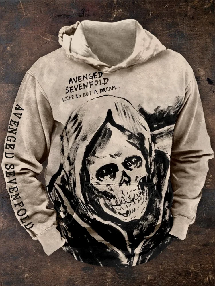 Avenged Sevenfold Merch Avenged Sevenfold Skull Hoodie 47X Merch Awesome Fathers Day Gifts
