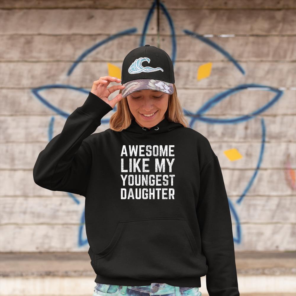 Awesome Like My Youngest Daughter Funny Vintage FatherÃ¢â‚¬â„¢s Day