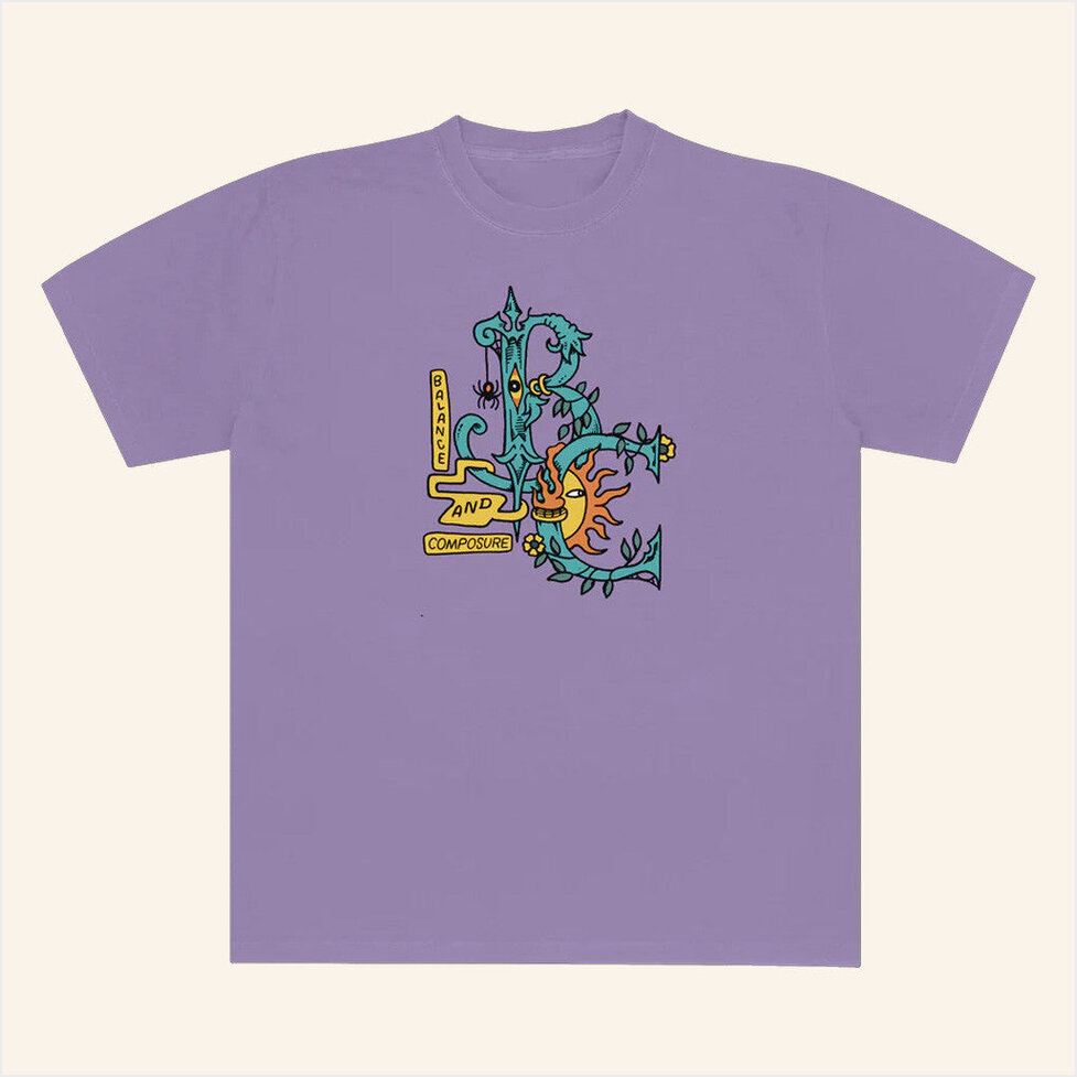 B And C Logo Orchid Blue T-Shirt Balanced Comp Merch Birthday Gift Ideas Christmas Presents