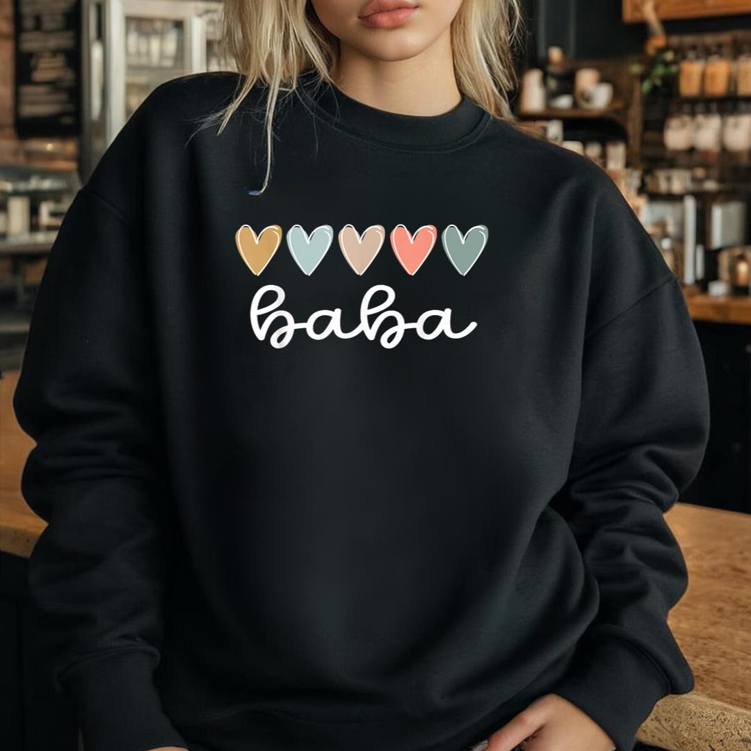 Baba Hearts Baba Grandma Baba Grandmother Sweatshirt