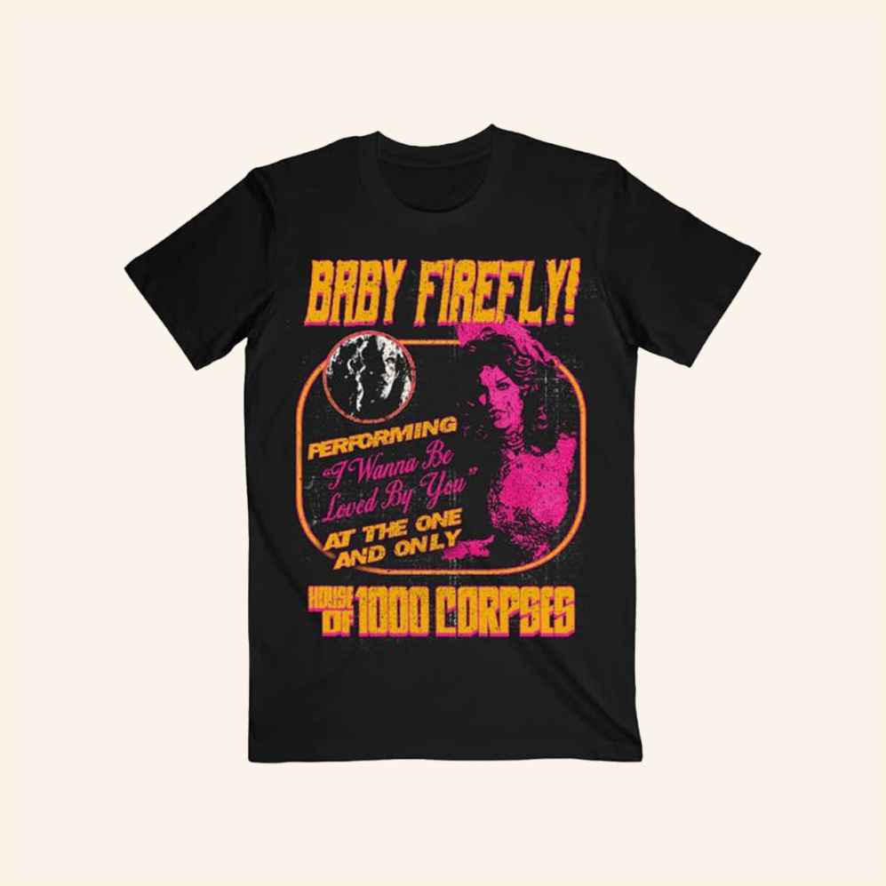 Baby Firefly Flyer T-Shirt Rob Zombie Merch Presents For Him Birthday Gifts For Best Friend