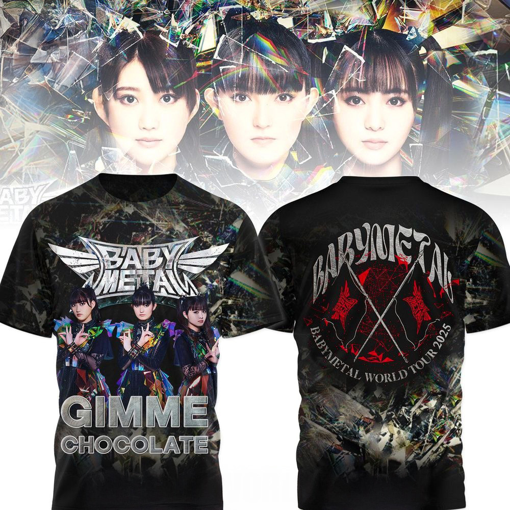 Babymetal World Tour 2025 T-Shirt Babymetal Merch Gifts For Band Fans