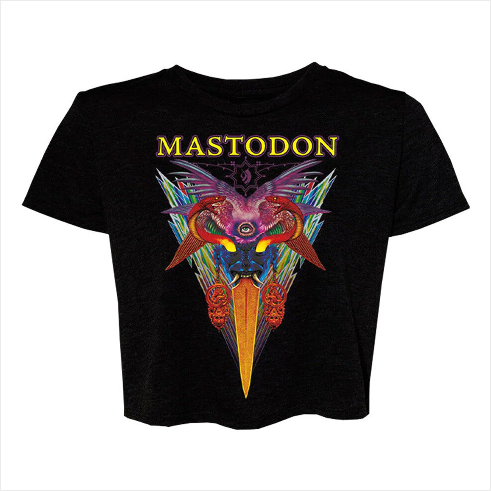 Backdrop Crop T-Shirt Mastodon Merch Gifts For Her Birthday Gift Ideas Christmas Presents