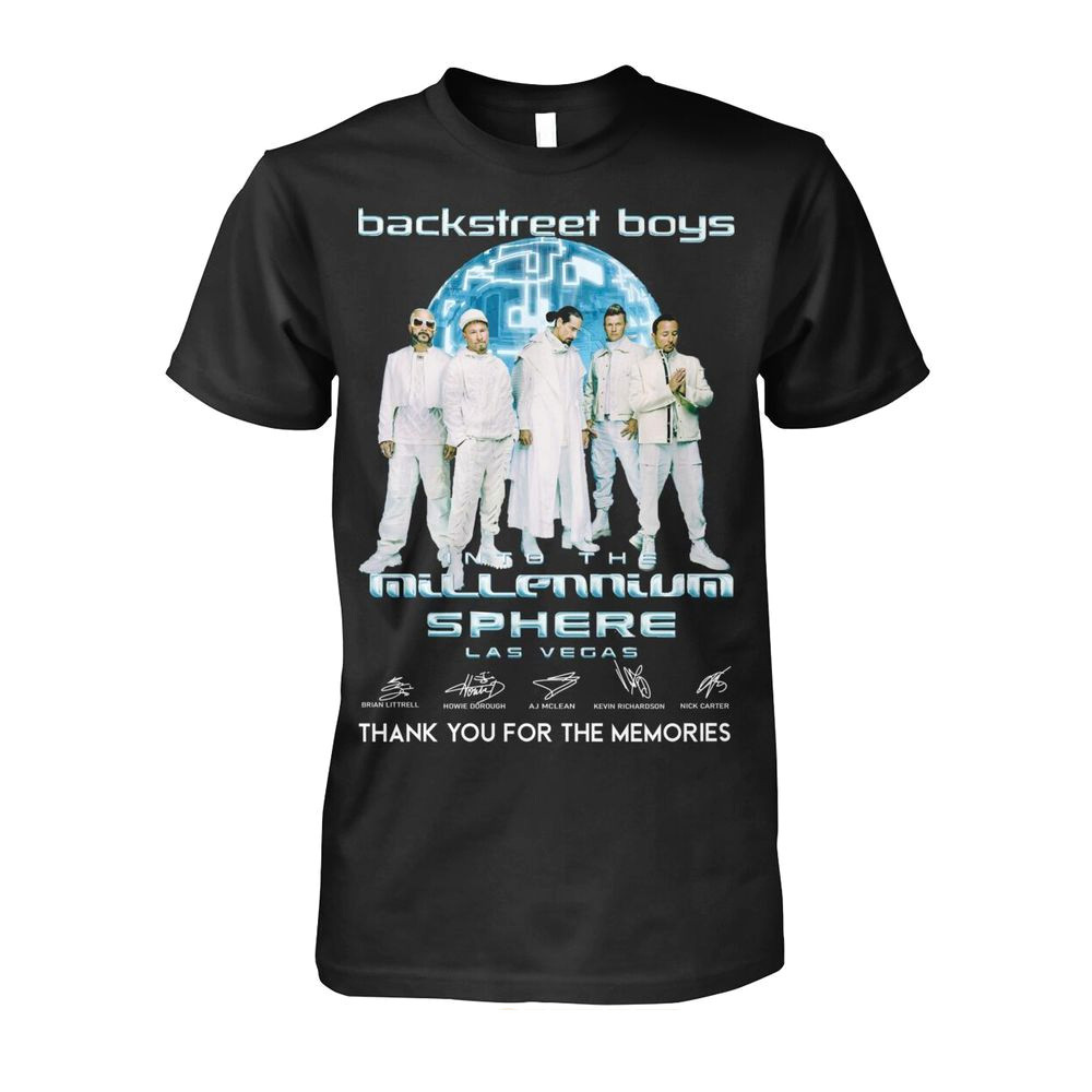 Backstreet Boys Into The Millennium Sphere Las Vegas Thank You For The Memories T-Shirt Boys Merch