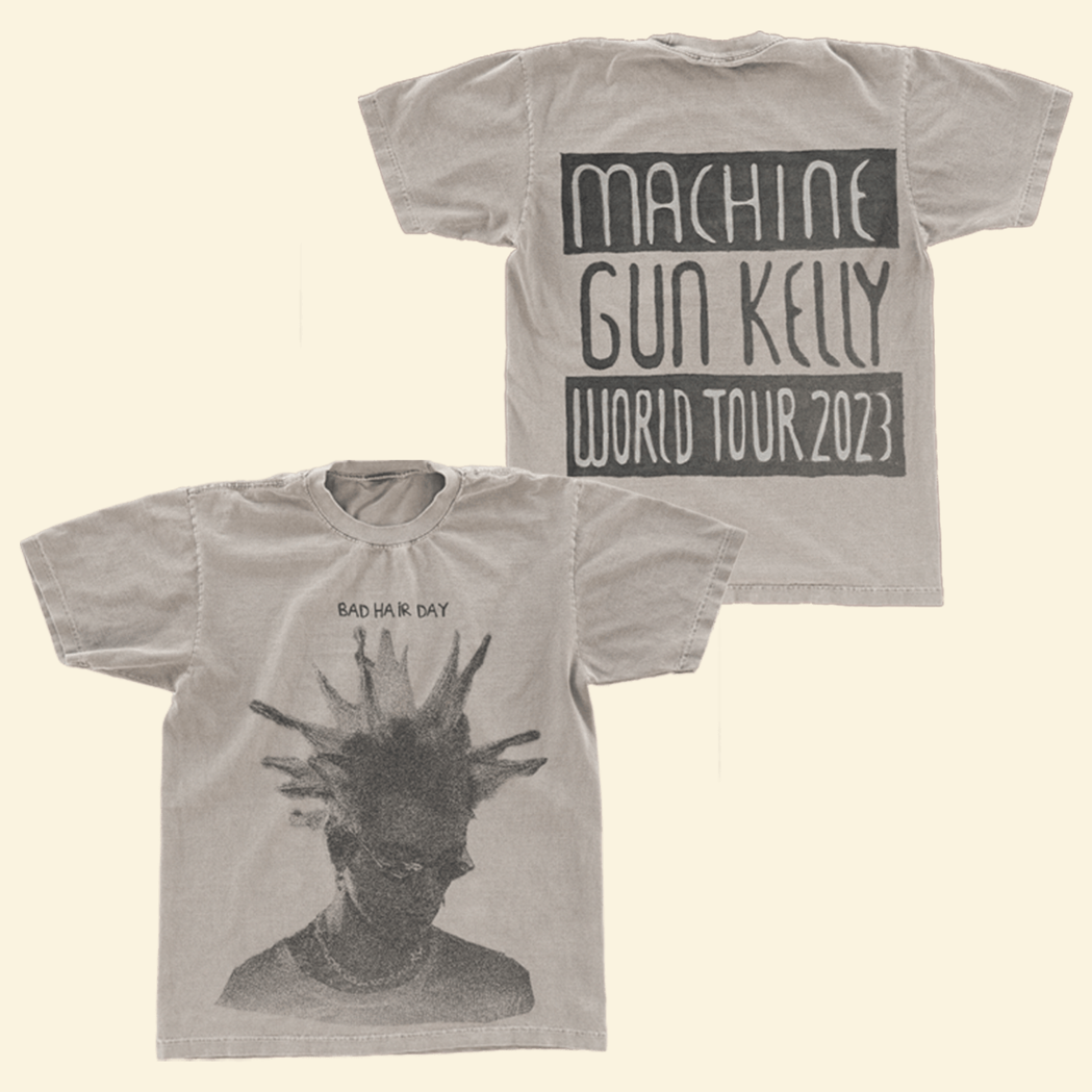 Bad Hair Day T-Shirt MGK Merch Machine Gun Kelly Merchandise Gifts For Fathers Day From Wife