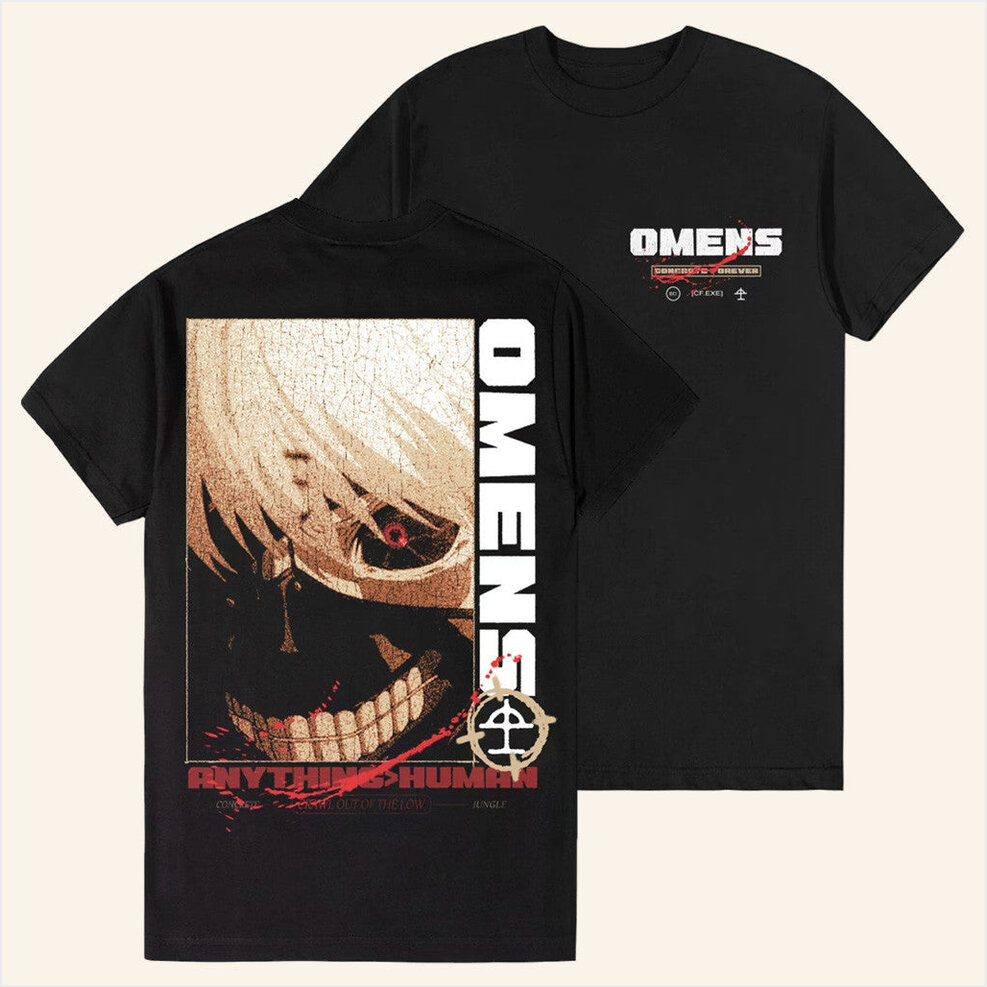 BAD OMENS Anything Human T-Shirt Bad Omens Merch Gift Ideas For Husband BFF Birthday Gifts