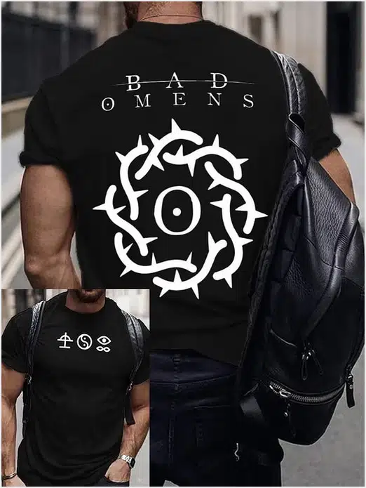 Bad Omens Shirt For Men Rock Band Inspired Art T-Shirt Gifts For Rock Fans Gifts For BFF