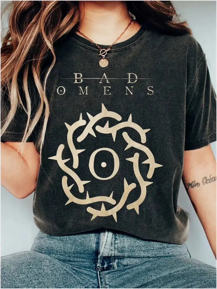 Bad Omens Shirt Rock Band Inspired Wash T-Shirt Gifts For Rock Lovers Gifts For Best Friend