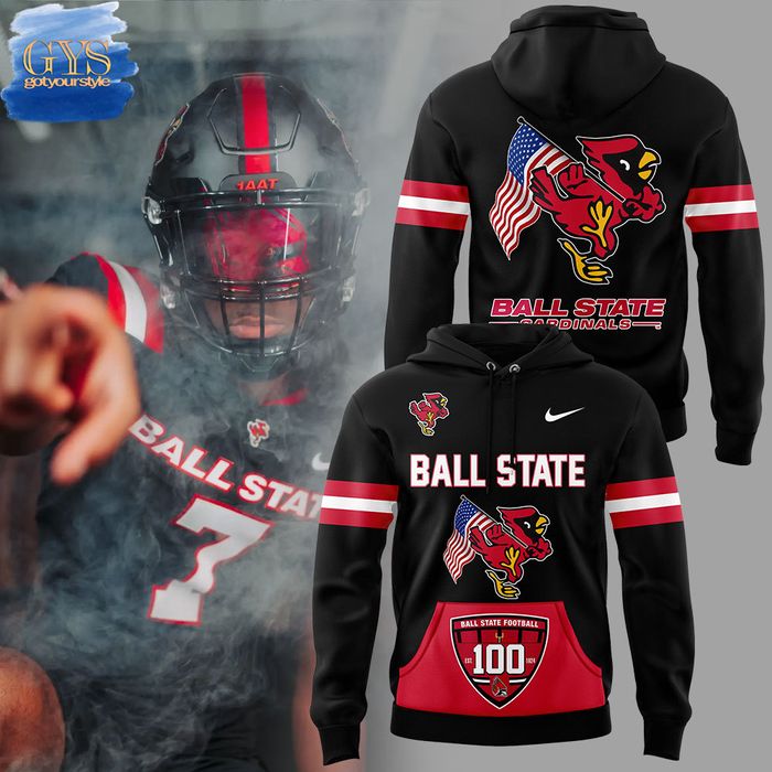 Ball State Cardinals 100th Season Anniversary Hoodie