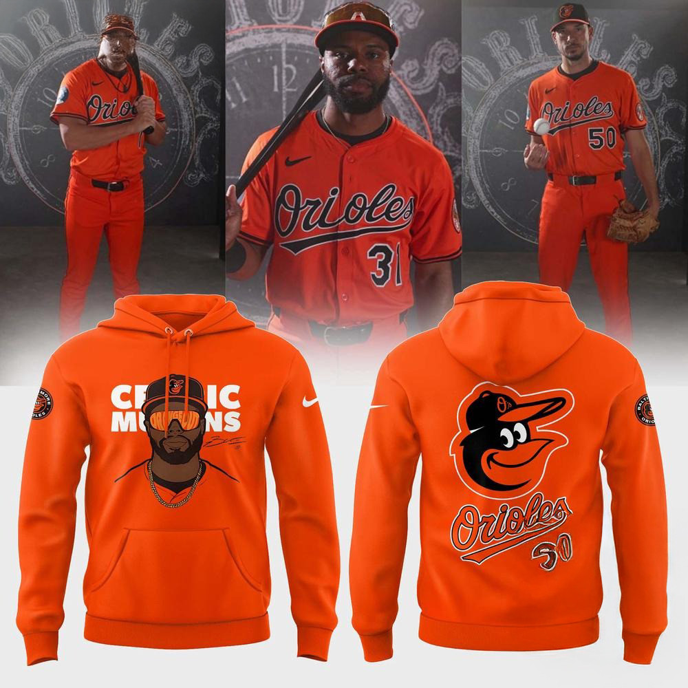 Baltimore Orioles Cedric Mullins 2025 Hoodie Gifts For Baseball Lovers