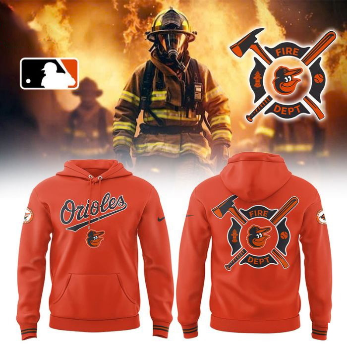 Baltimore Orioles Firefighter Appreciation Hoodie Gifts For Basketball Fan