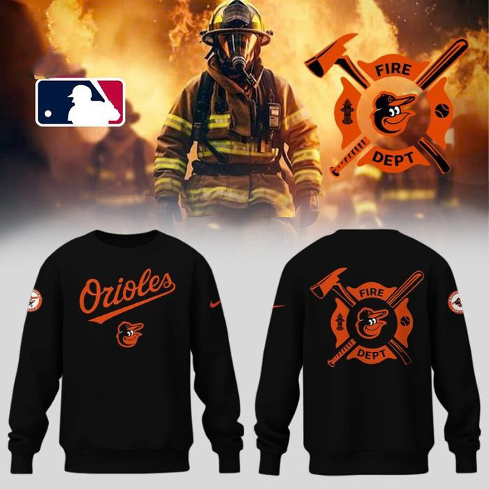 Baltimore Orioles Firefighter Appreciation Sweatshirt Gift For Basketball Lover