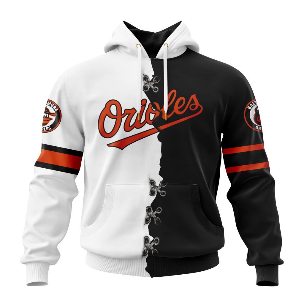 Baltimore Orioles Personalized Mix Jersey Design Hoodie