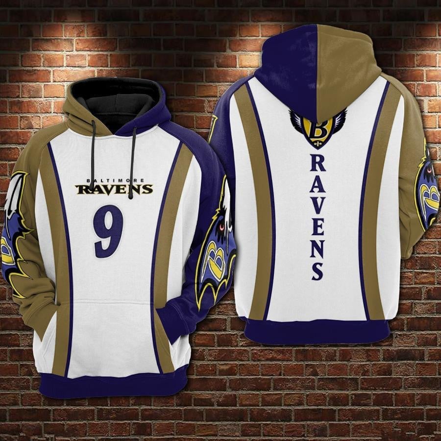 Baltimore Ravens Basic V2 NFL Football Team Hoodie