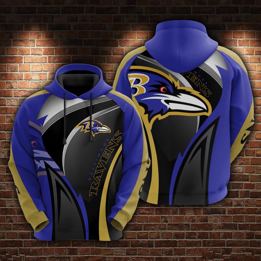 Baltimore Ravens Basic V6 NFL Football Team Hoodie
