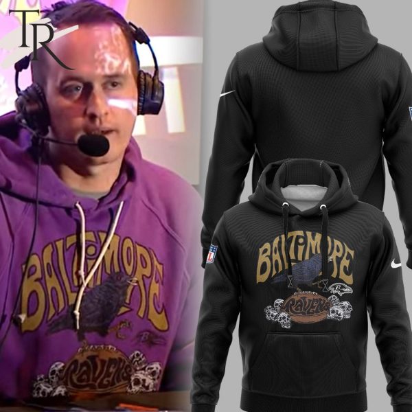 Baltimore Ravens Black V3 NFL Football Team Hoodie