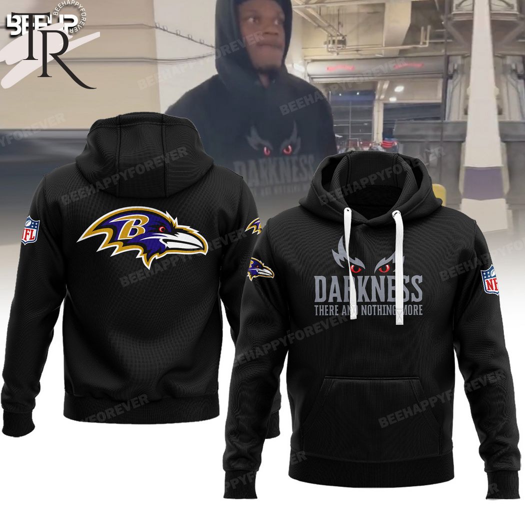 Baltimore Ravens Darkness NFL Football Team Hoodie