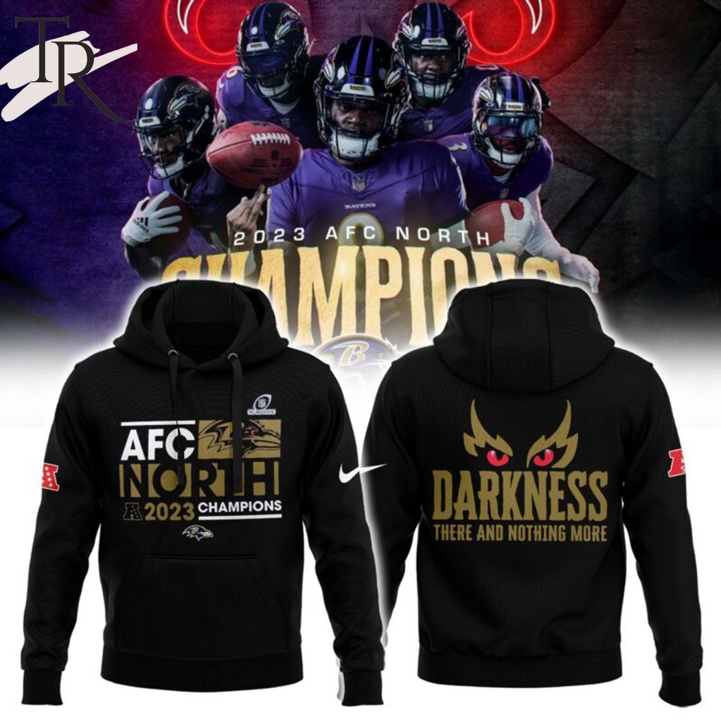 Baltimore Ravens Darkness V2 NFL Football Team Hoodie