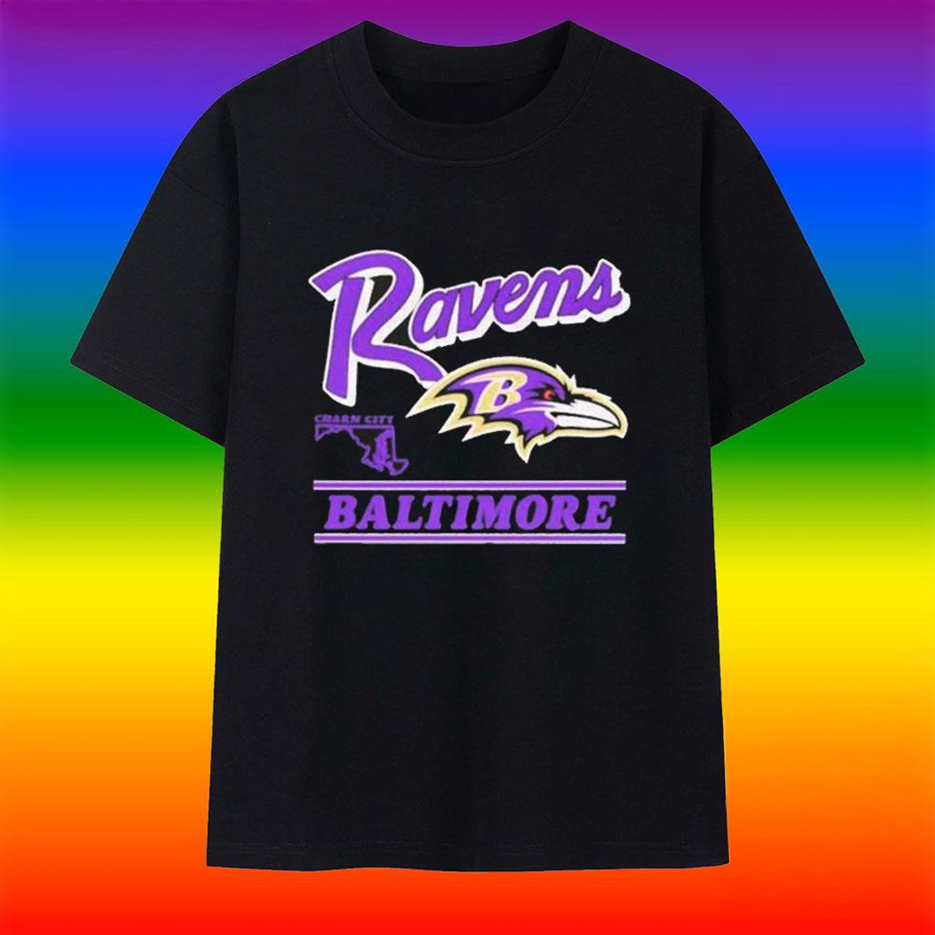 Baltimore Ravens Fly Charm City 2025 T-Shirt