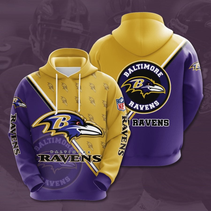 Baltimore Ravens Logo NFL Football Team Hoodie