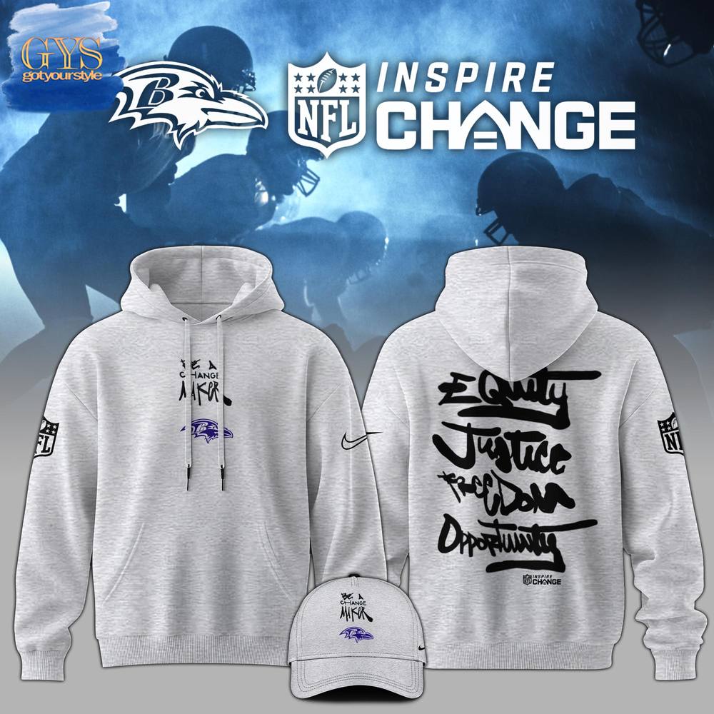 Baltimore Ravens NFL Be A Change Maker Hoodie
