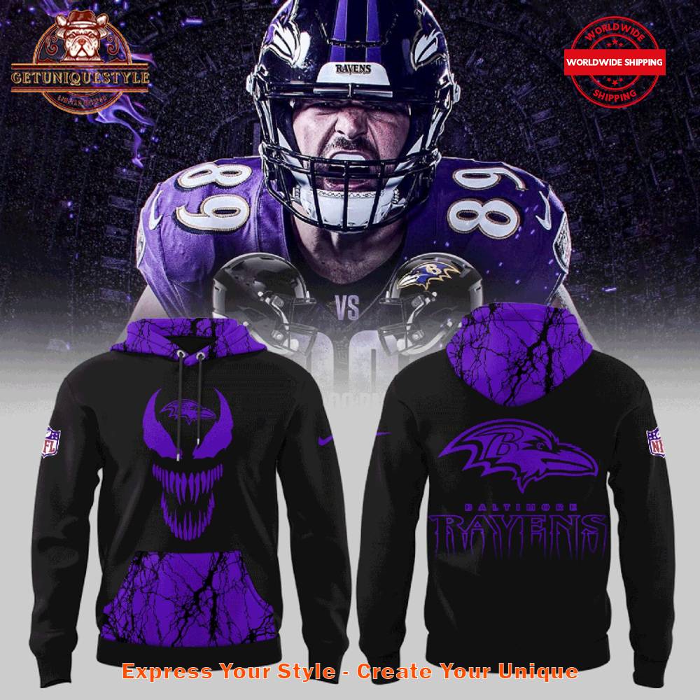 Baltimore Ravens x Dark Mode 2025 Hoodie
