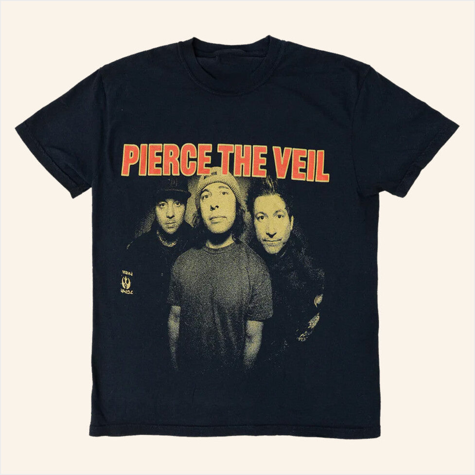 Band Photo T-Shirt Pierce The Veil Merch Gift Ideas For Fans Birthday Gifts For Friends