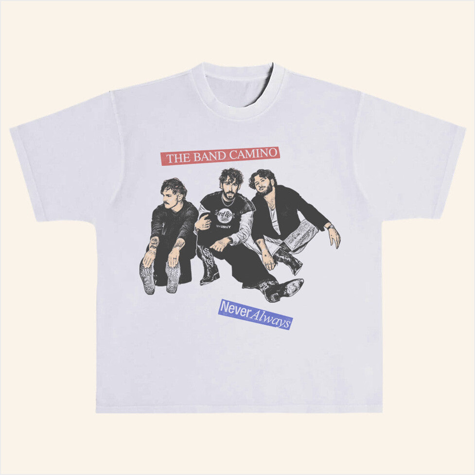 Band Photo T-Shirt The Band Camino Merch Friends Best Birthday Gifts For Friends