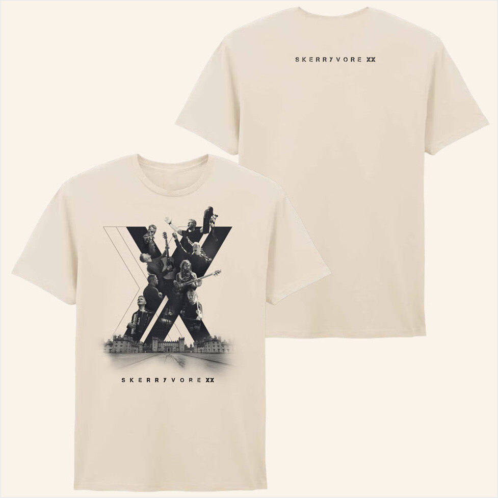 Band Xx Natural T-Shirt Skerryvore Merch Birthday Gifts For BFF Christmas Presents