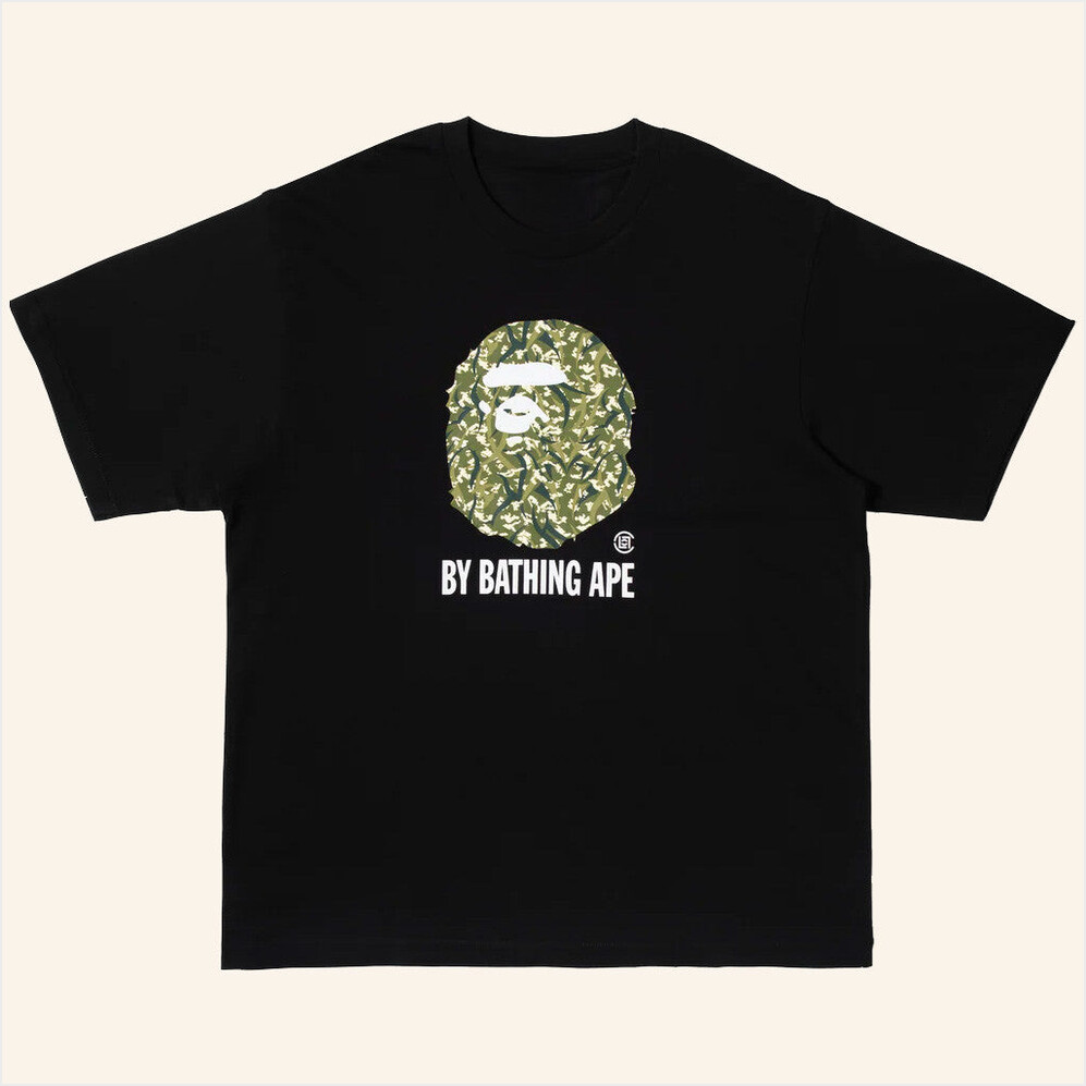 Bape X Clot By Bathing Ape Relaxed Fit T-Shirt Bape Merch Birthday Gift Ideas For Husband