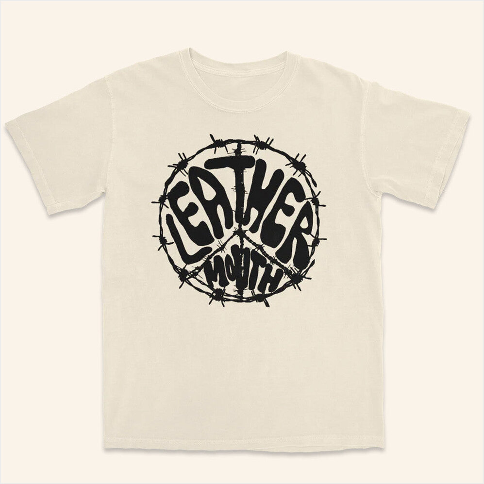 Barbed Wire Peace T-Shirt Frank Iero Merch Black Birthday Gift Ideas Christmas Presents