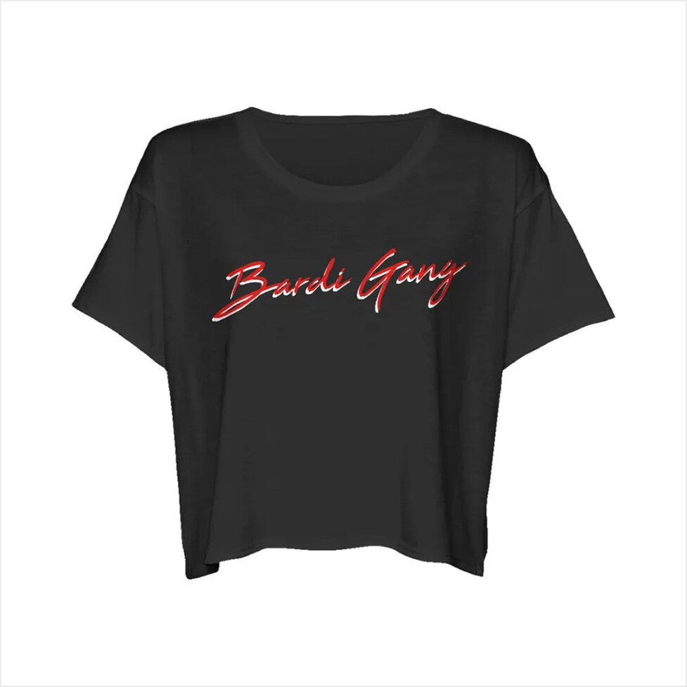 Bardi Gang Cropped T-Shirt Cardi B Merch Birthday Gifts For Wife Gifts For Friends