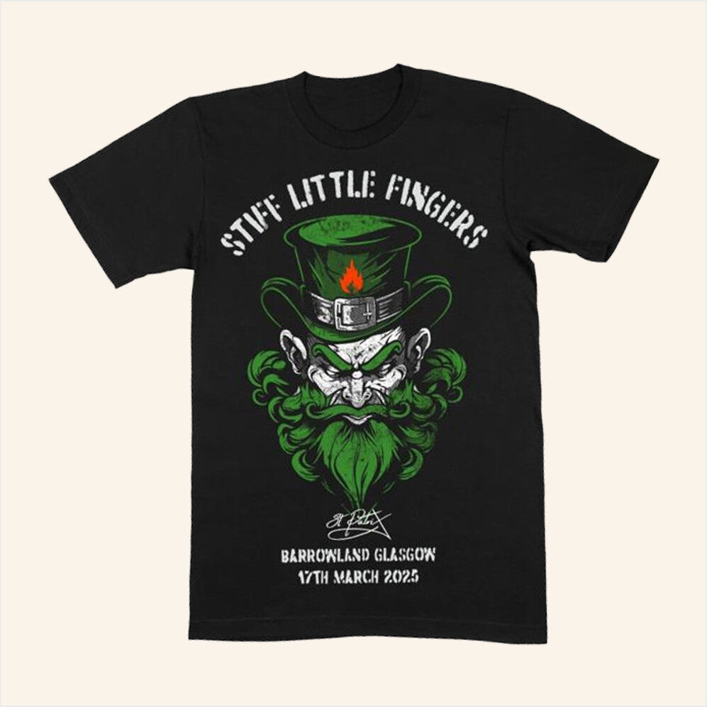 Barrowland 25 Black T-Shirt Stiff Little Fingers Merch Birthday Gifts For Dad Gifts For BFF