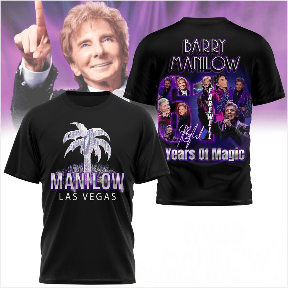 Barry Manilow Las Vegas Concert 20255 T-Shirt First Fathers Day Gift Ideas Gifts For BFF