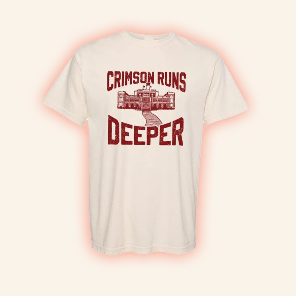 Barstool Sports Merch Crimson Runs Deeper Shirt Best Birthday Gift For Dudes