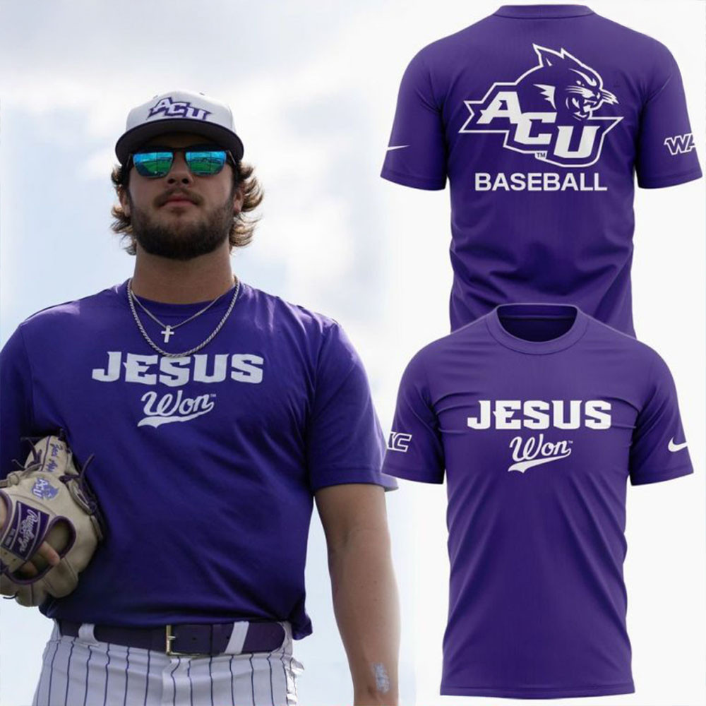 Baseball Jesus Won 2025 T-Shirt ACU Merch Good Gifts For Dads