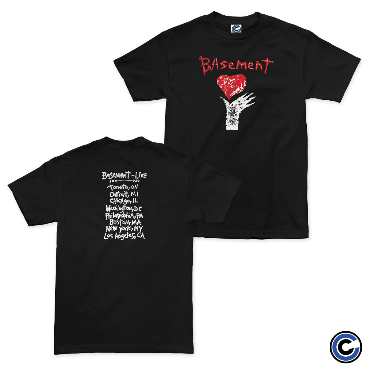 Basement Merch Broken Heart Shirt Basement Shirt