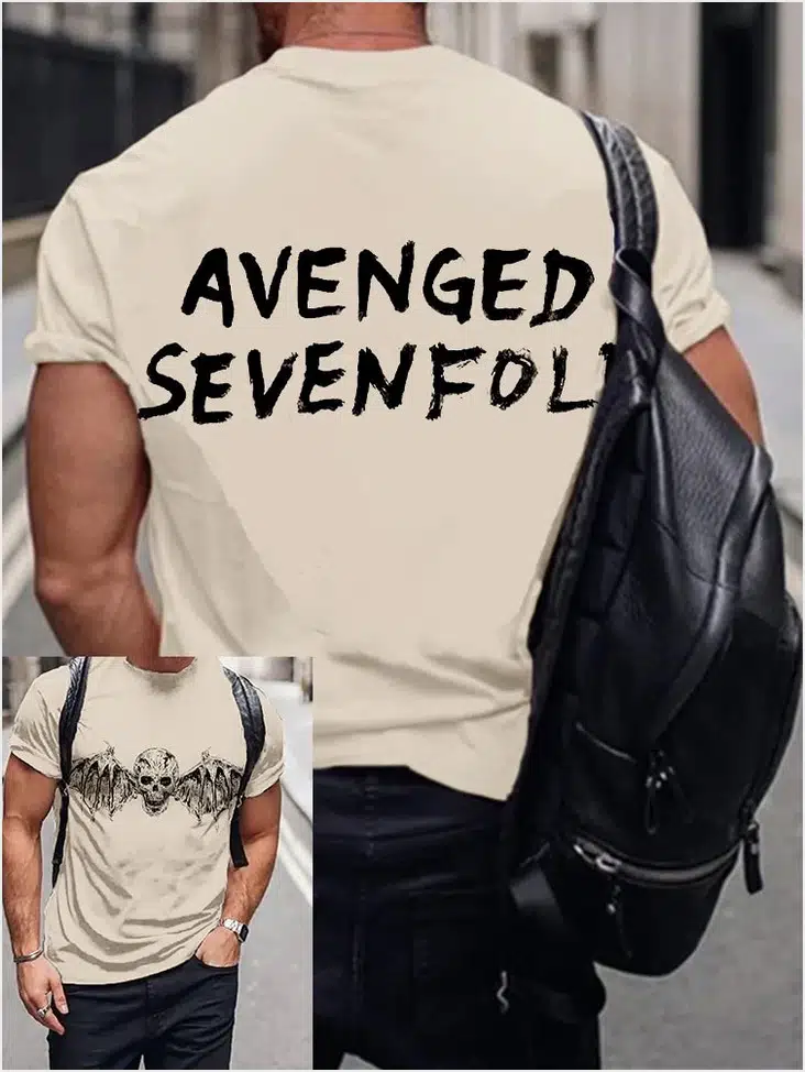 Bat Skull T-Shirt Avenged Sevenfold Merch Best Fathers Day Birthday Gifts For Husband