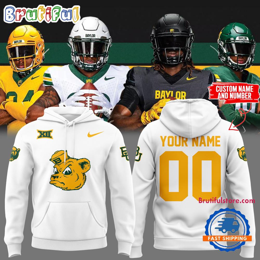 Baylor Bears Football 2024 Limited Edition White Hoodie