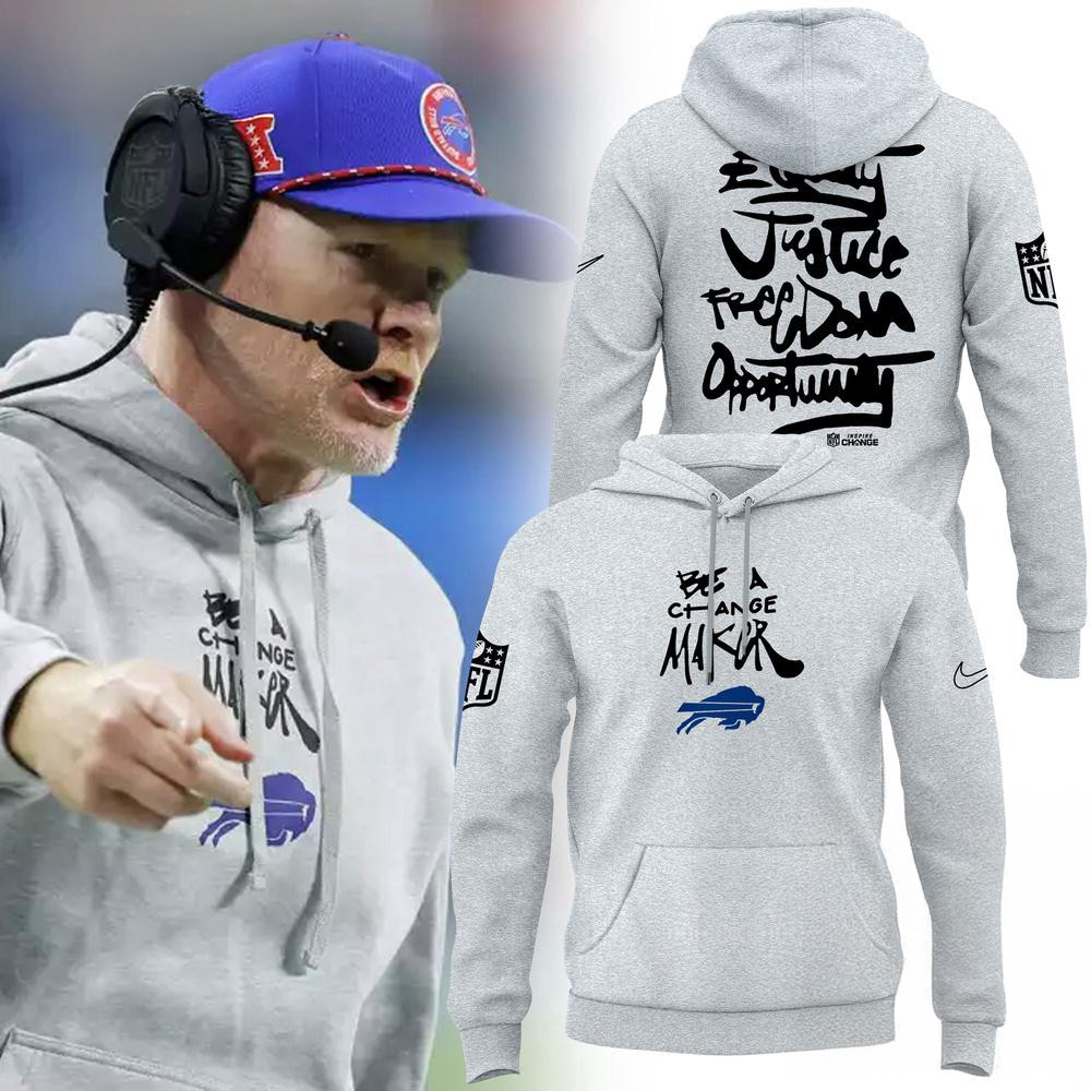 Be A Change Maker Buffalo Bills NFL 2024 Hoodie Unique Gifts For Football Fans