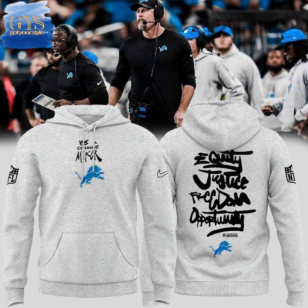 Be A Change Maker Detroit Lions Limited Edition Hoodie