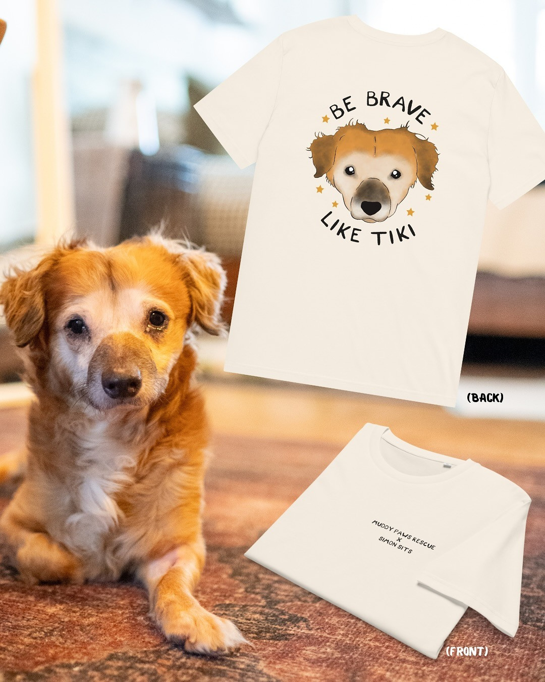 Be Brave Like Tiki T-Shirt Gift For Dog Lovers
