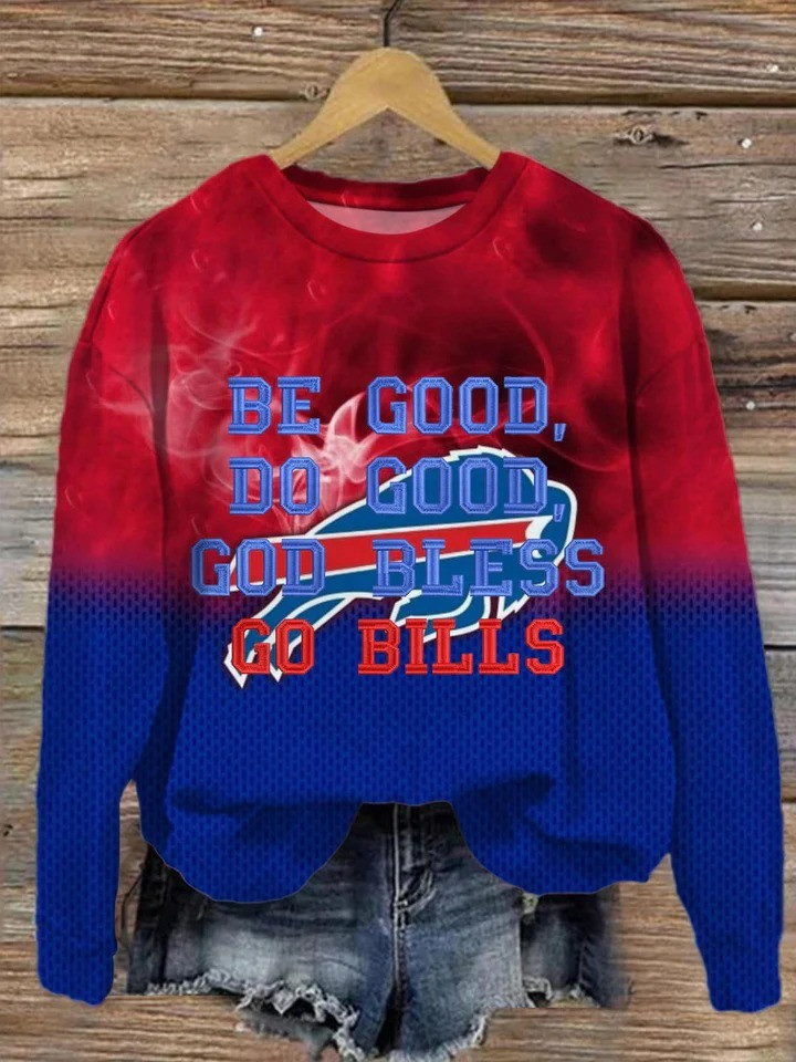 Be Good Do Good God Bless Go Bills Josh Allen MVP Sweatshirt Unique Best Buffalo Bill Gifts